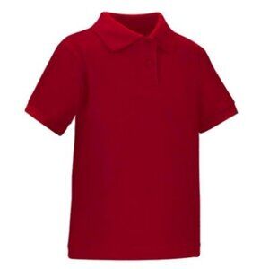Classroom 58914 Adult Unisex Short Sleeve Interlock Polo Red